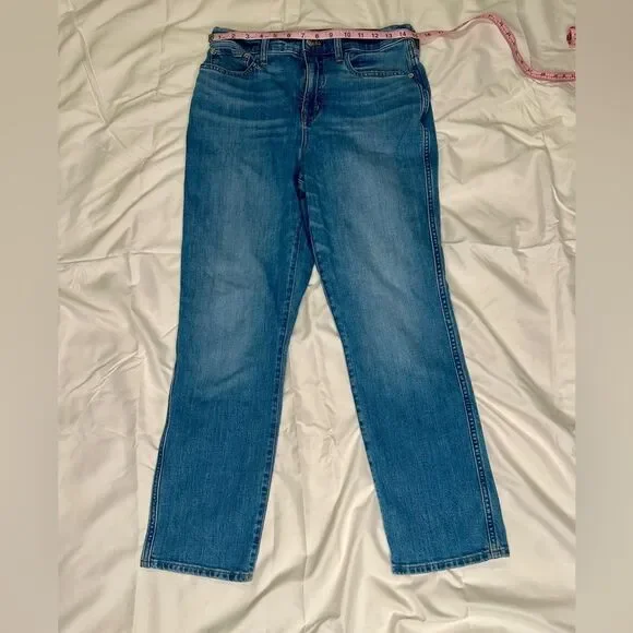 J.Crew High-Rise Classic Vintage Straight-Leg Jeans Size 28 Medium Wash G7007 - Picture 8 of 11